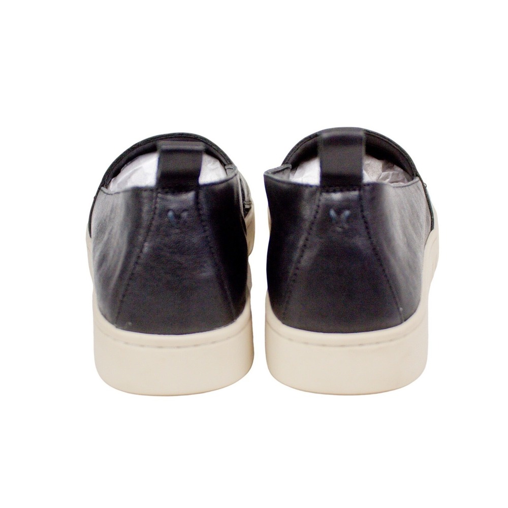 Vionic Uptown A-Line Black Leather Flats Arch Support Comfort Slip-On Shoes - Picture 7 of 12
